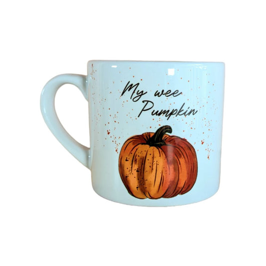 farming - gift bone china mug - hello autumn - farmhouse country kitchen decor - fall season - Halloween decor - acorns leaves September October birthday country living