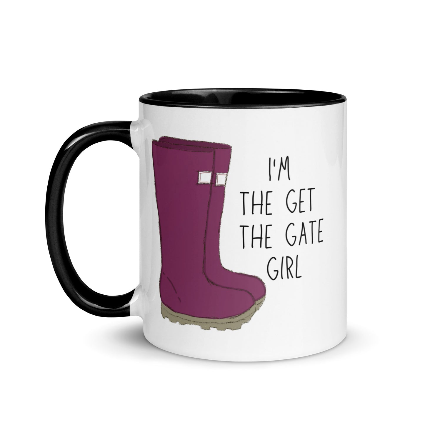 farmer – farming – green wellies - ladies – girl – woman – wellies – gift – farmhouse – country kitchen – country style – country homeware – mug – bone china – country living style – farmers wife