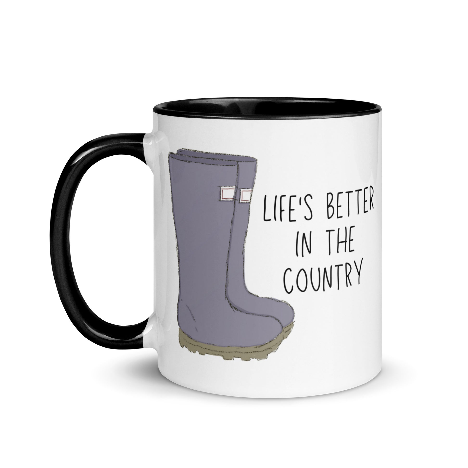 farmer – farming – green wellies - ladies – girl – woman – wellies – gift – farmhouse – country kitchen – country style – country homeware – mug – bone china – country living style – farmers wife